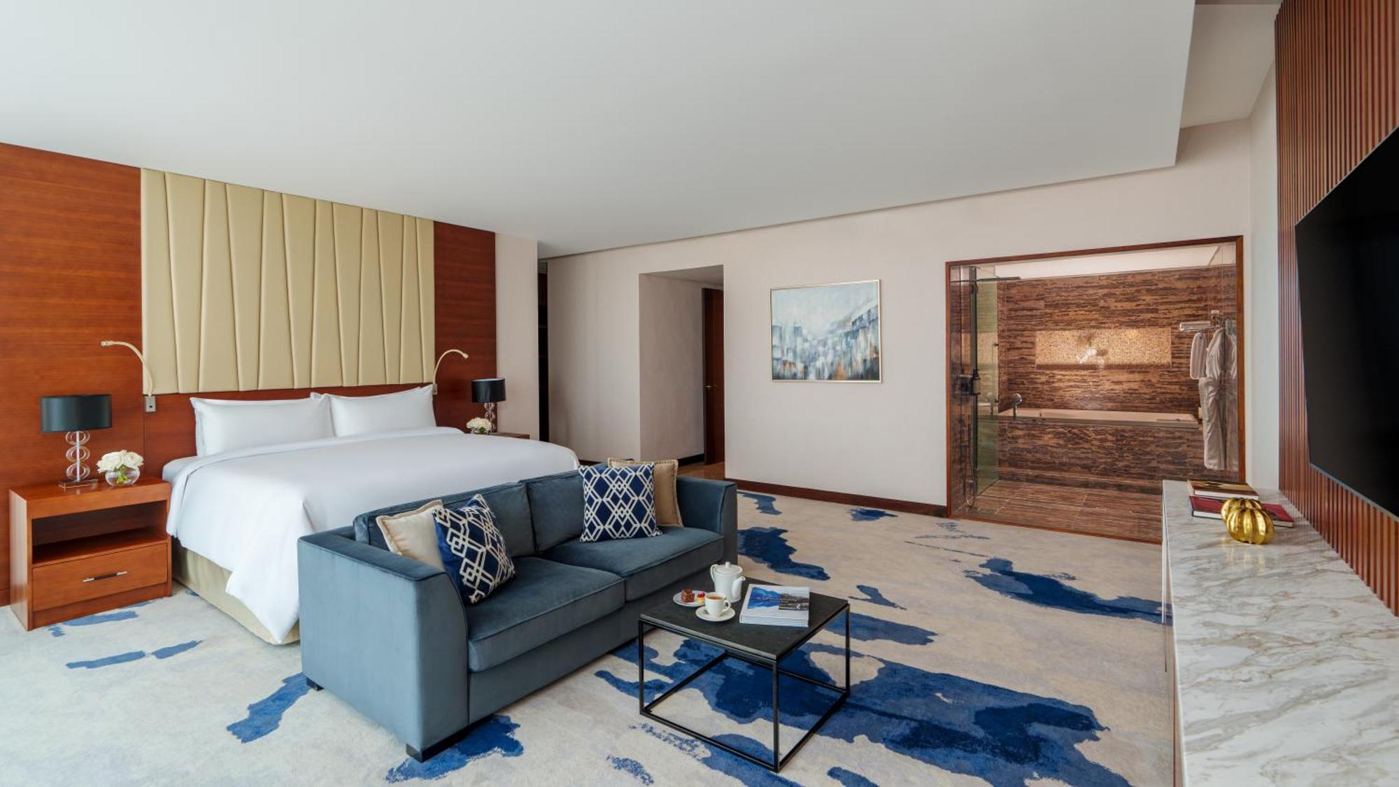 فندق فيرمونت باب البحر أبو ظبي المظهر الخارجي الصورة A guest room at the hotel